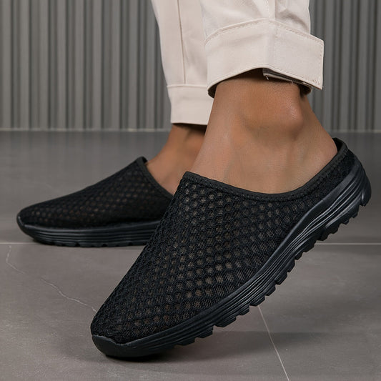 Heren Pantoffels | Instapper met Hol Design | Ademend Mesh | Lichtgewicht & Duurzaam