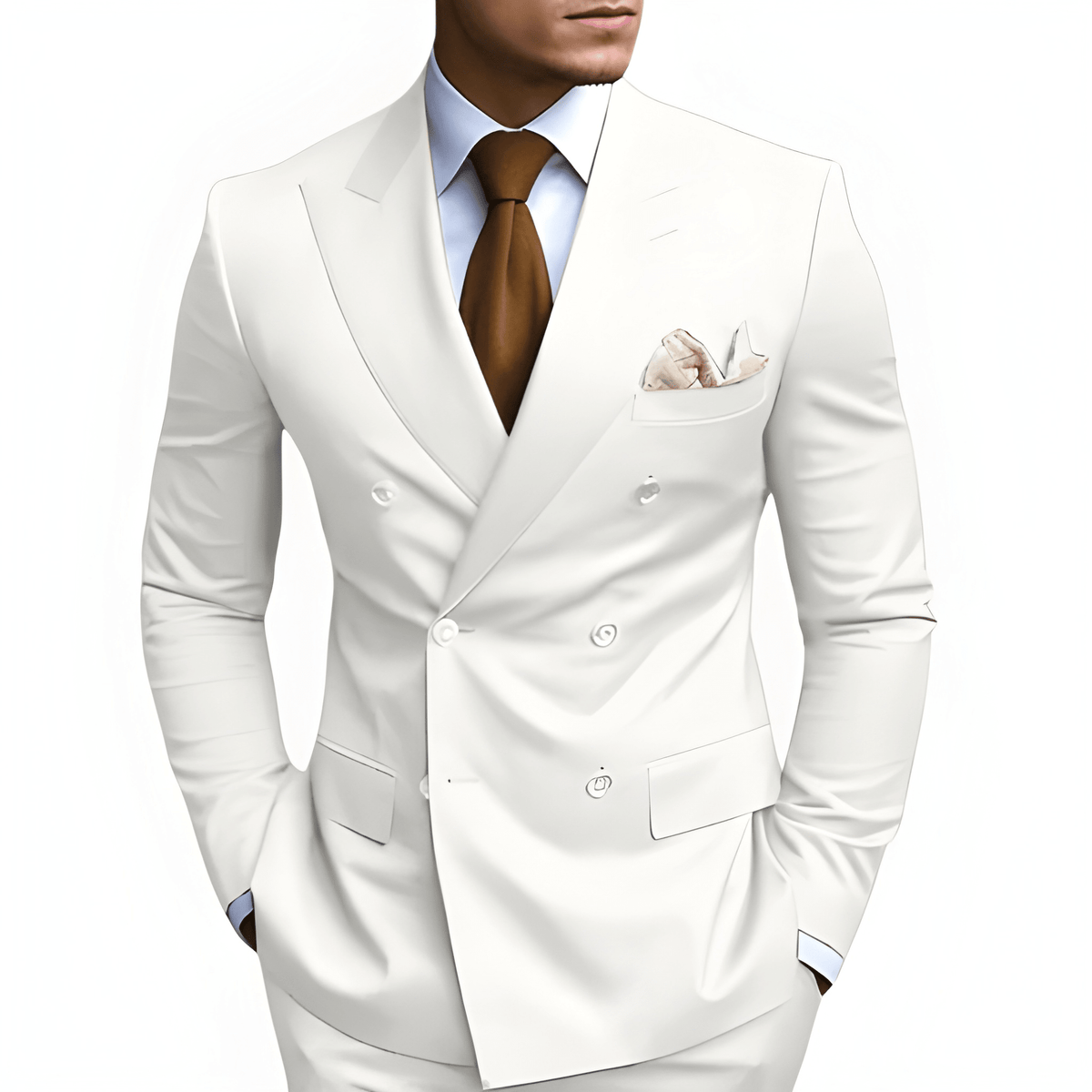 Heren Pak | Dubbele Rij Knopen | Elegante Kleding