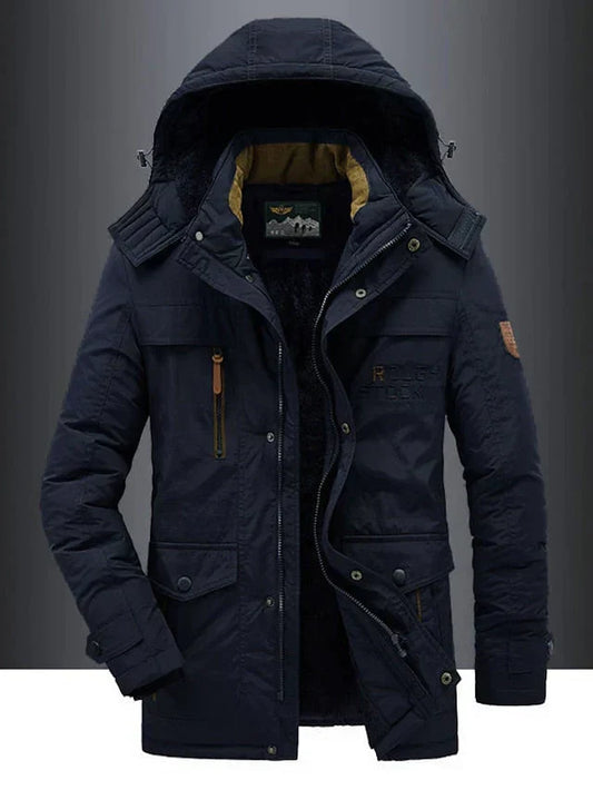 Winterjas Heren | Leger jas | Stoer & Cozy | Robuust Tussenjas Design