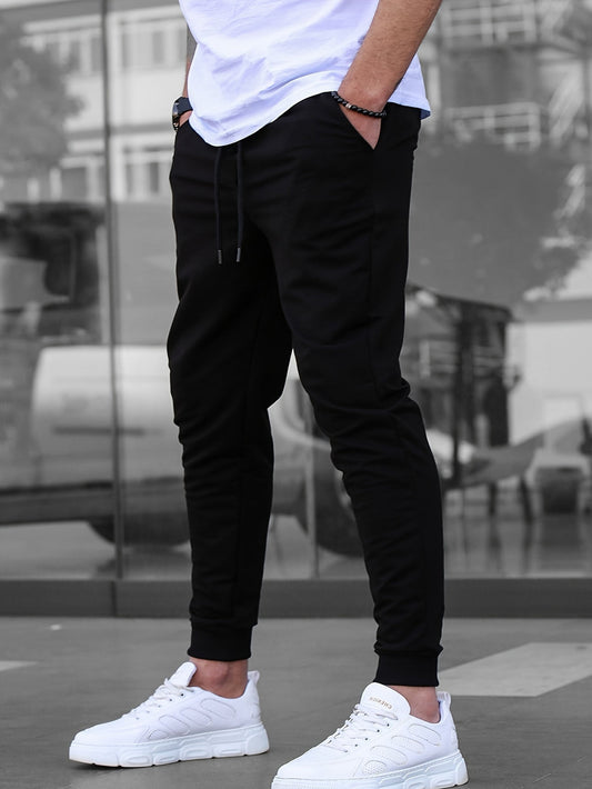 Heren Sportbroek | Lichtgewicht & Ademend | Trekkoord & Slim-Fit