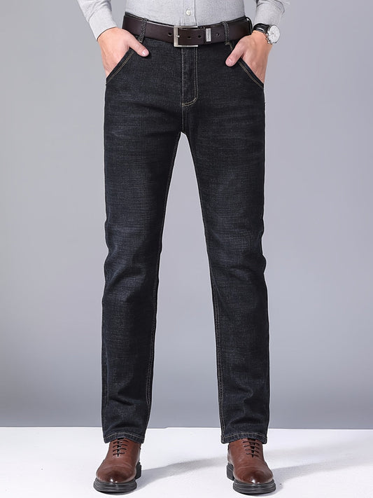 Heren Jeans | Wijde pijpen | Gewassen look & gemiddelde stretch