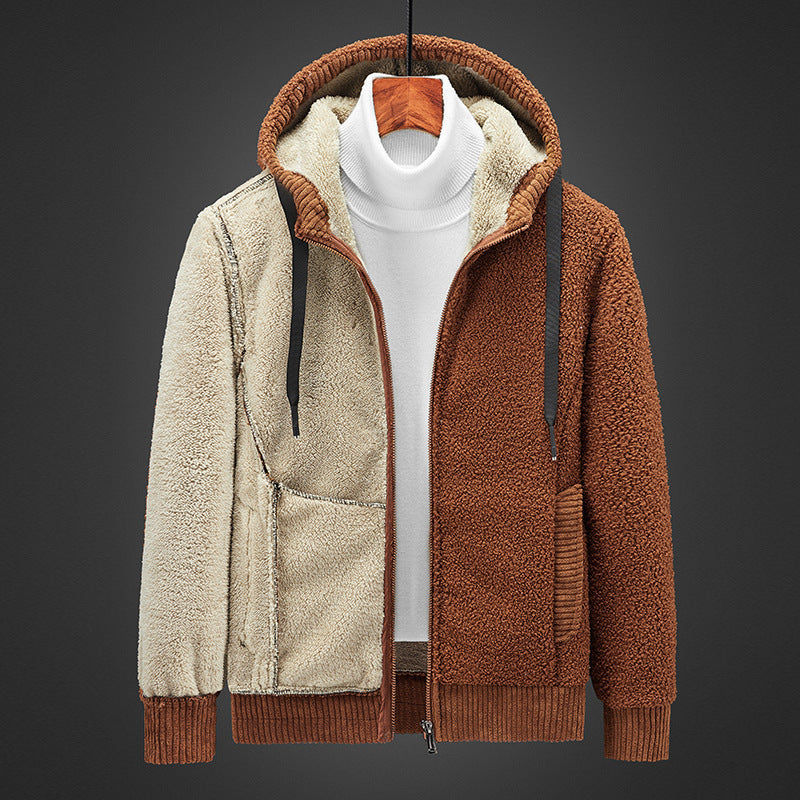 Gezellige gevoerde Zip-Up trui met capuchon voor ultieme warmte en tijdloze elegantie | Noah