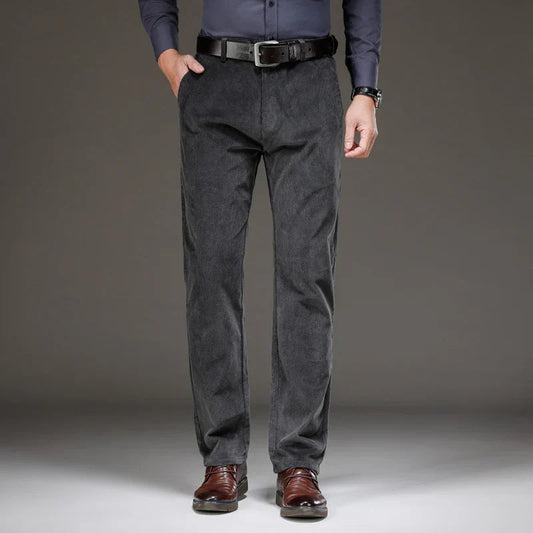 Heren Corduroy Broek | Handgemaakt & Verfijnd | Meerdere Zakken | Premium Ribfluweel