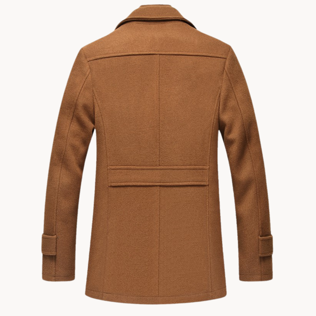 Elegante wollen jas voor heren met tijdloze warmte en ultiem comfort | Ezra