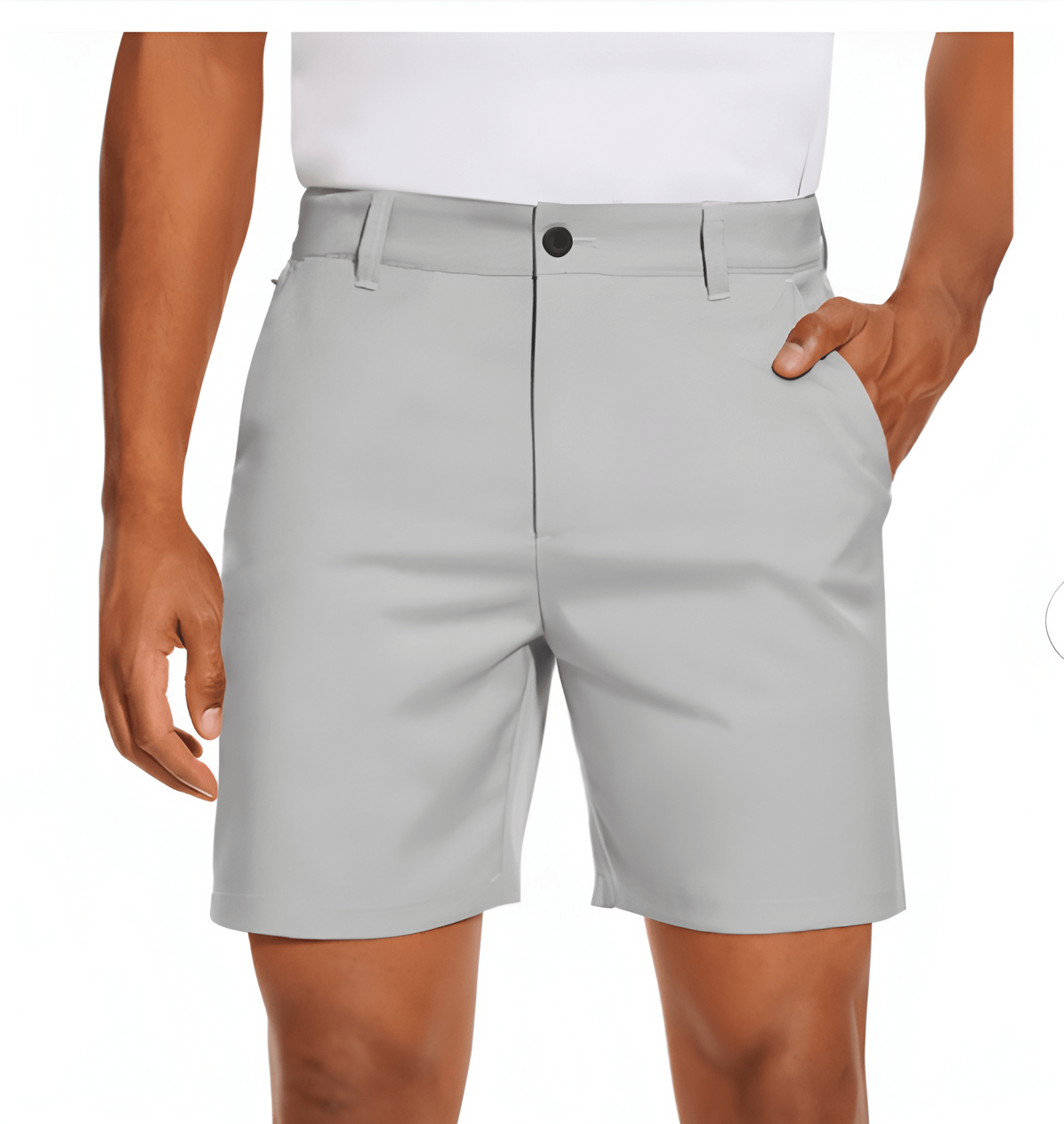 Katoenen heren shorts in grijs