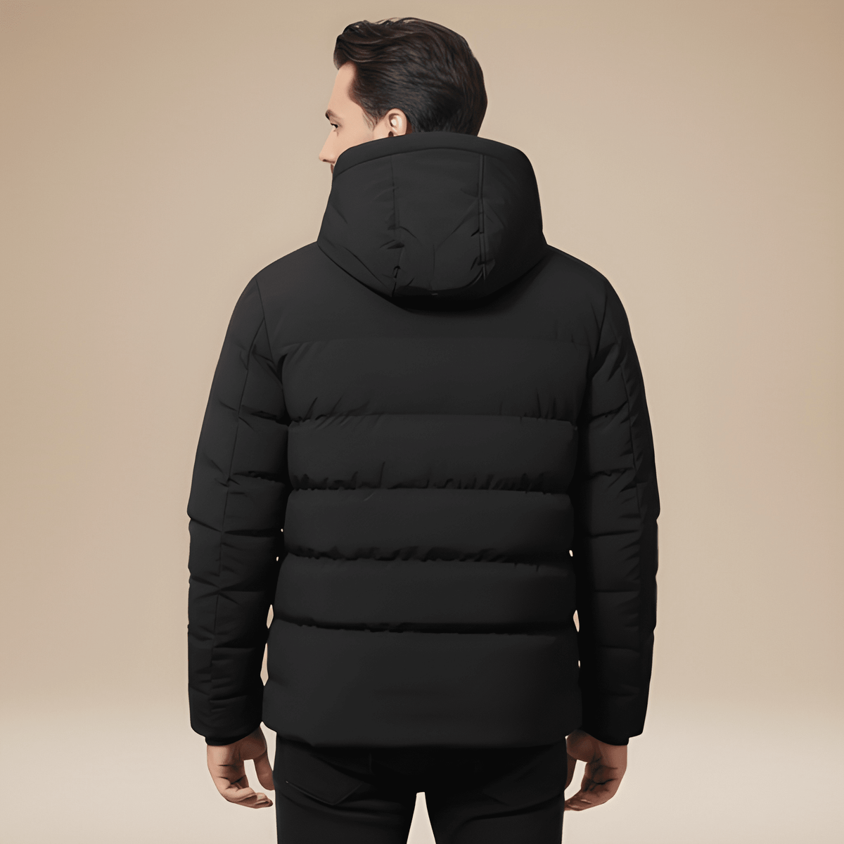 Winterjas Heren | Gevoerde Jas Met Capuchon | Winddicht & Warm