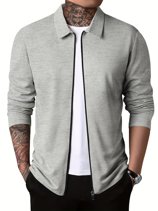 Heren Ritsjack | Effen Kleur | Borstzak & Revers | Lente & Herfst