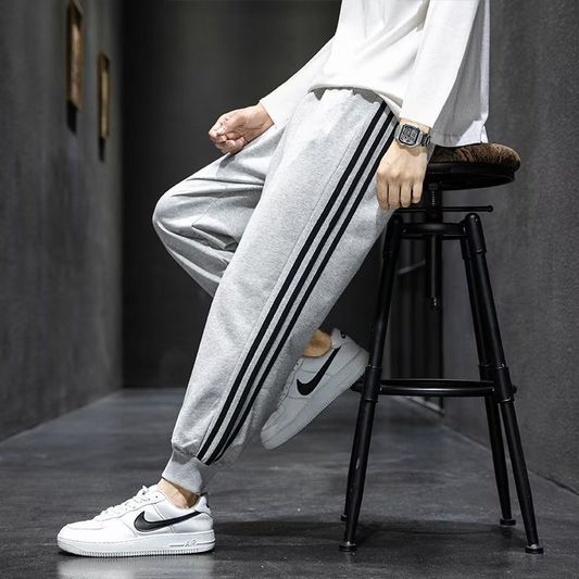 Joggingbroek heren | Straight leg | Met Ritszakken | Winter