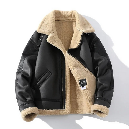 Winterjas Heren | Warm & Elegant | Ritssluiting & Kraag | PU