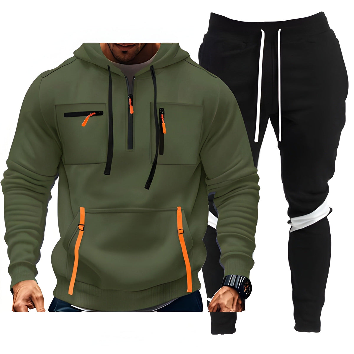 Heren Trainingspak | Sportieve Hoodie & Joggingbroek | Comfortabel & Functioneel Kleding