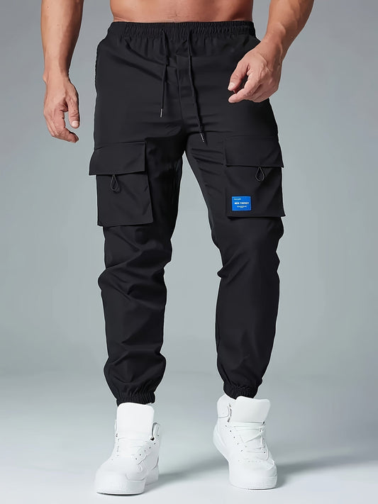 Heren Cargo Joggers | Ademend & Losse Pasvorm | Meerdere zakken | Polyester