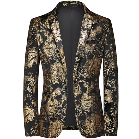 Blazer Heren | Uniek Printdesign | Stijlvolle Slim Fit Jas