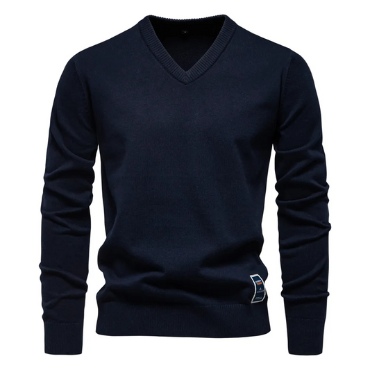 Elegante V-hals trui voor heren met tijdloze look en moderne elegantie l | Joep