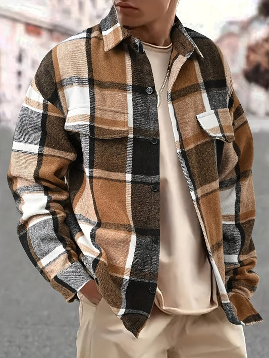 Heren Overhemdjasje | Klassiek Geruit | Casual & Comfortabel | Lente & Herfst