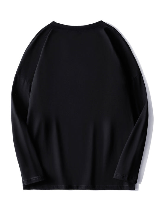 Heren T-shirt | Lange Mouwen & Ronde Hals | Stretch & Comfort | Lente Look