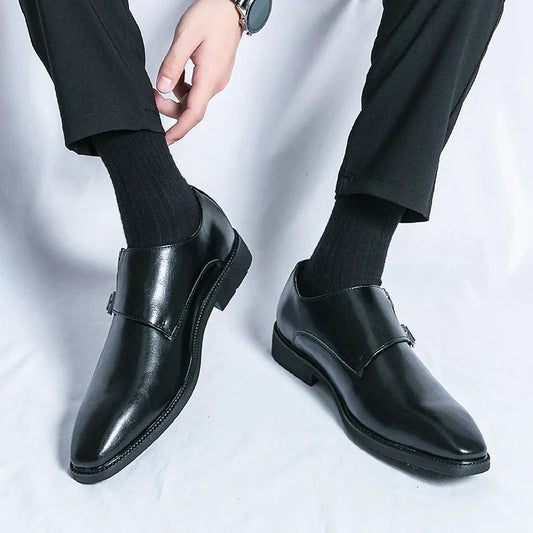 Heren Leren Schoenen | Dubbele Monkstrap | Comfort | Elegante Look