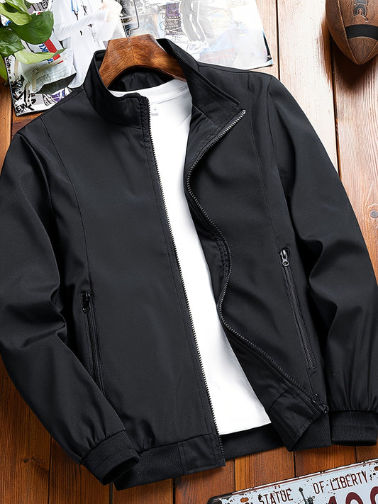 Heren Casual Jas | Trendy & Stylsih | Opstaande Kraag | Lente, Winter & Herfst