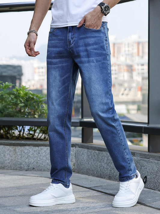 Heren Casual Jeans | Medium Stretch & Klassiek Design | Denimbroek