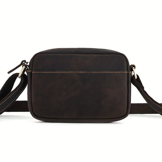 Heren Crossbody Tas | Vintage Stijl | Verstelbare Riem | PU