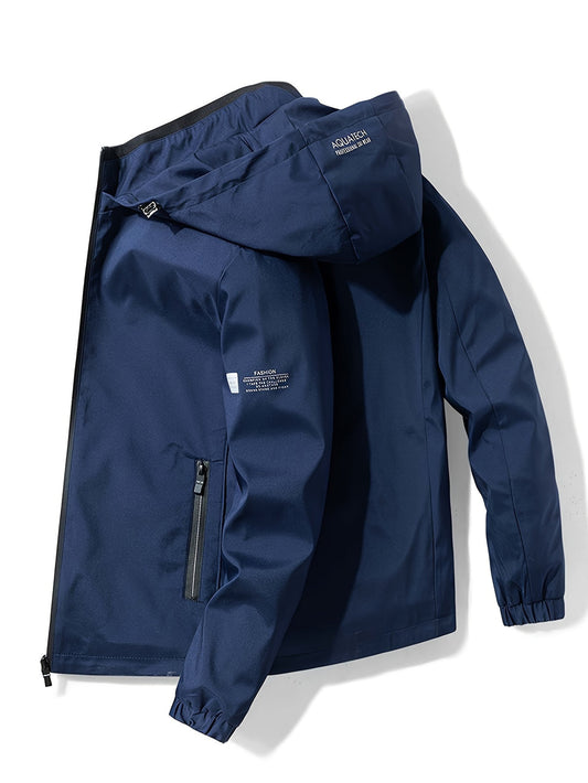 Heren Jack met Capuchon | Winddicht & Sportief | Ritssluiting | Lente