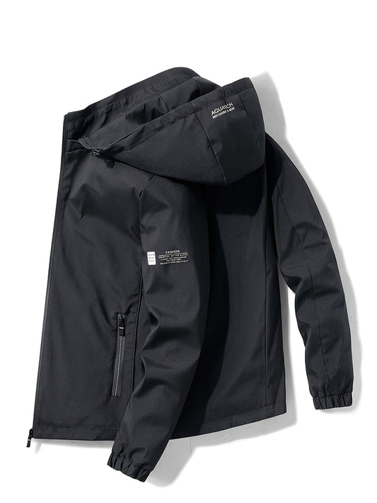 Heren Jack met Capuchon | Winddicht & Sportief | Ritssluiting | Lente