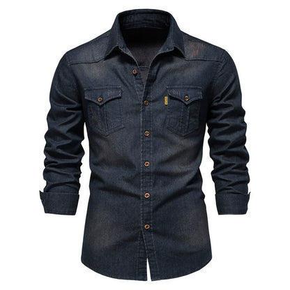 Heren Shirt | Slimfit | Lange Mouw |  Lange mouwen