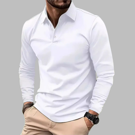 Moeiteloos Stijlvol Effen Poloshirt van Zachte Katoenmix voor Heren | Dirk