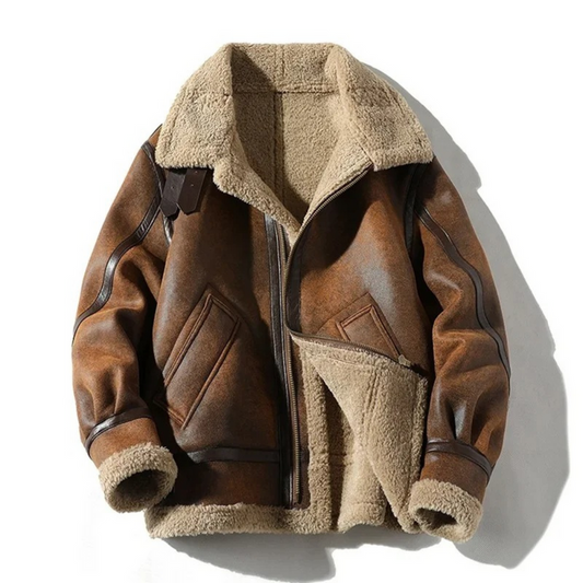 Winterjas Heren | Warm & Elegant | Ritssluiting & Kraag | PU