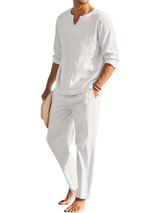 Heren Set | 2-delig Shirt & Broek | Zomerse Stijl & Comfort