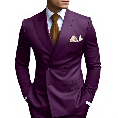 Heren Pak | Dubbele Rij Knopen | Elegante Kleding