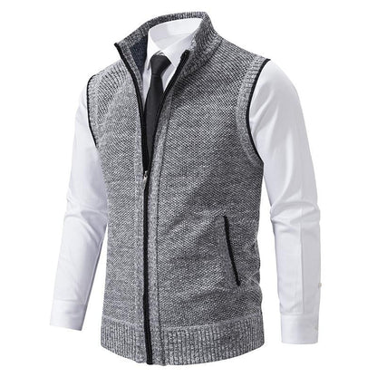 Truien Heren | Klassieke Gebreide Sweater met Rits | Zachte Stof