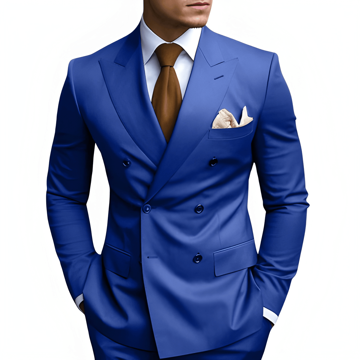 Heren Pak | Dubbele Rij Knopen | Elegante Kleding
