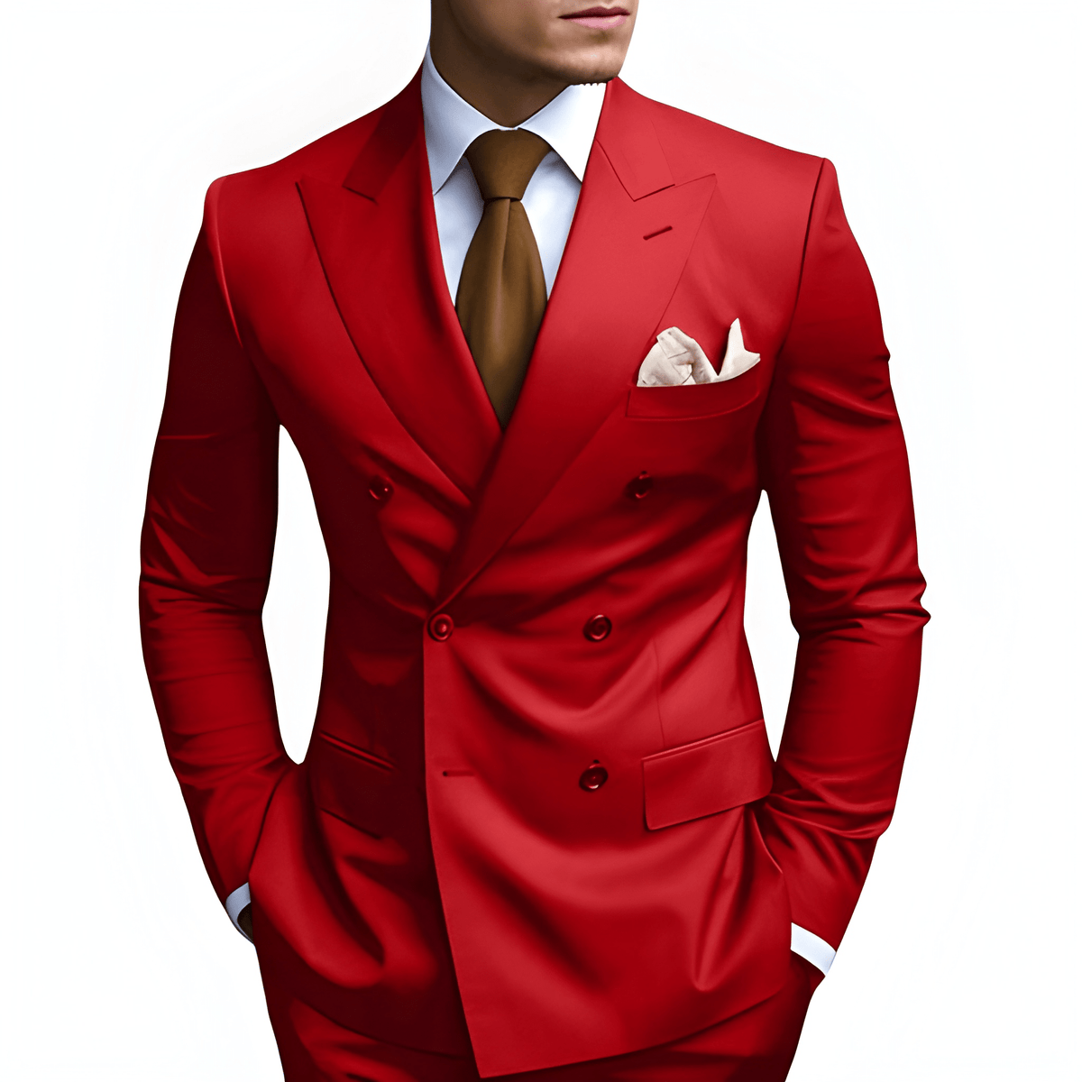 Heren Pak | Dubbele Rij Knopen | Elegante Kleding