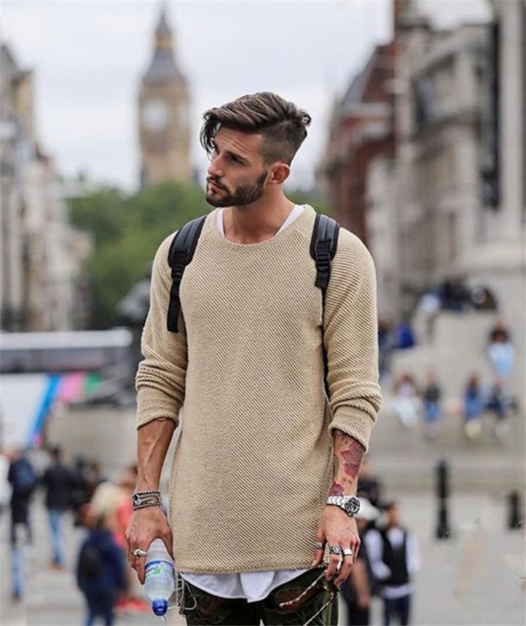 Vest Heren | Lange Gebreide Trui | Comfort & Veelzijdige Stijl