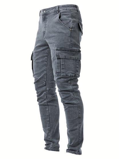 Heren Cargo Jeans | Slank Pasvorm | Meerdere Zakken & Trendy Stijl | Casual Elegantie