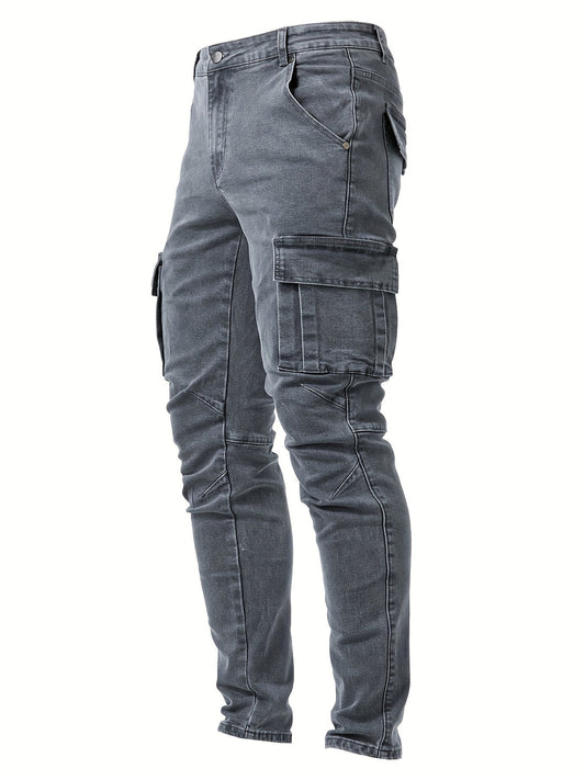 Heren Cargo Jeans | Slank Pasvorm | Meerdere Zakken & Trendy Stijl | Casual Elegantie