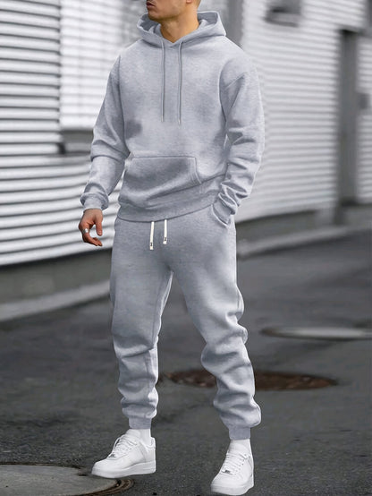 Heren Sportset | Hoodie & Joggingbroek | Comfortabel & Ademend | Lente & Herfst