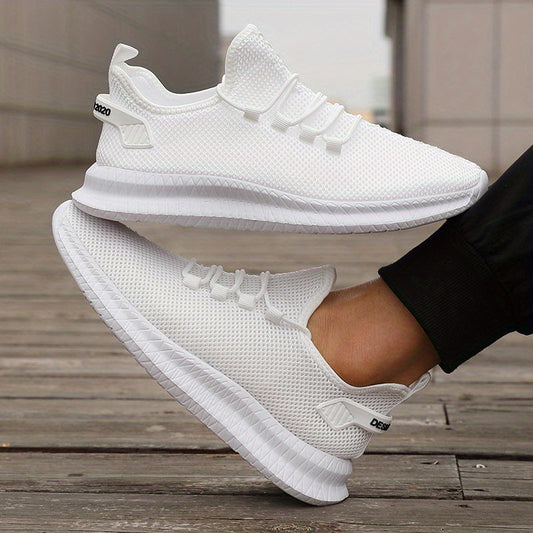 Heren Hardloopschoenen | Lage & Ademend | Casual Outdoor Sportschoenen | Met Vetersluiting
