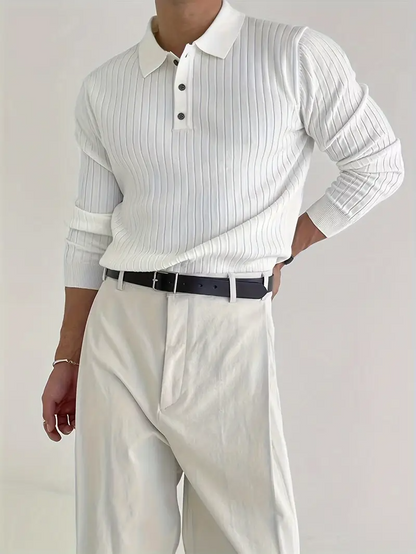Truien Heren | Polo Kraag | Ribgebreid Design | Comfort Fit