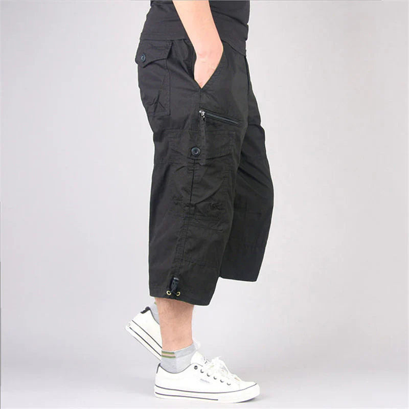 Heren Driekwart Cargo Broek | Katoen | Loose Fit & Functioneel | Zomer Casual