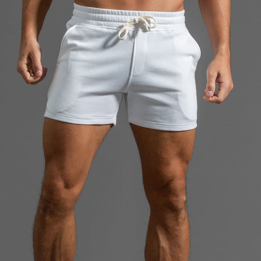Heren short elastische taille in wit