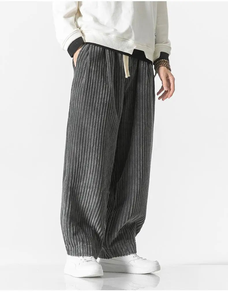 Relaxte Corduroy broek voor heren met zachte textuur en moderne stijl | Simon