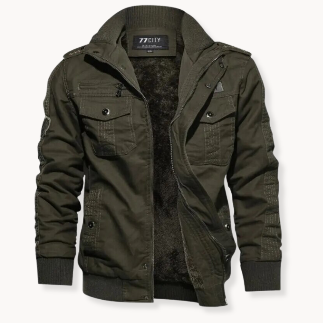 Winterjas Heren | Winddicht Werkjack met Zakken | Outdoor Jas
