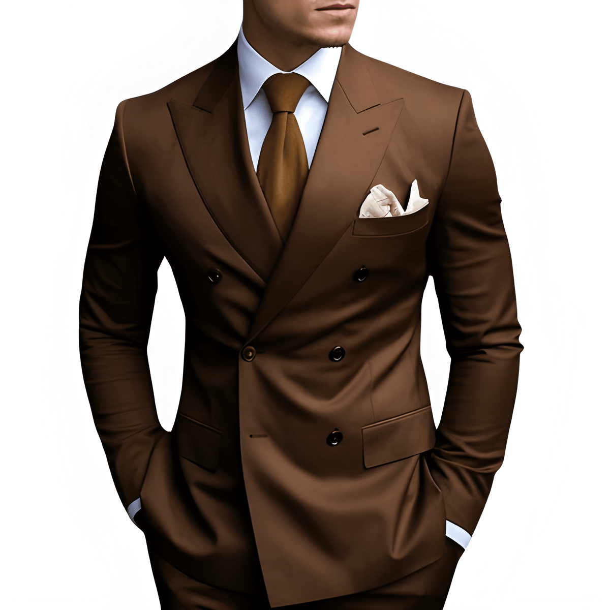 Heren Pak | Dubbele Rij Knopen | Elegante Kleding
