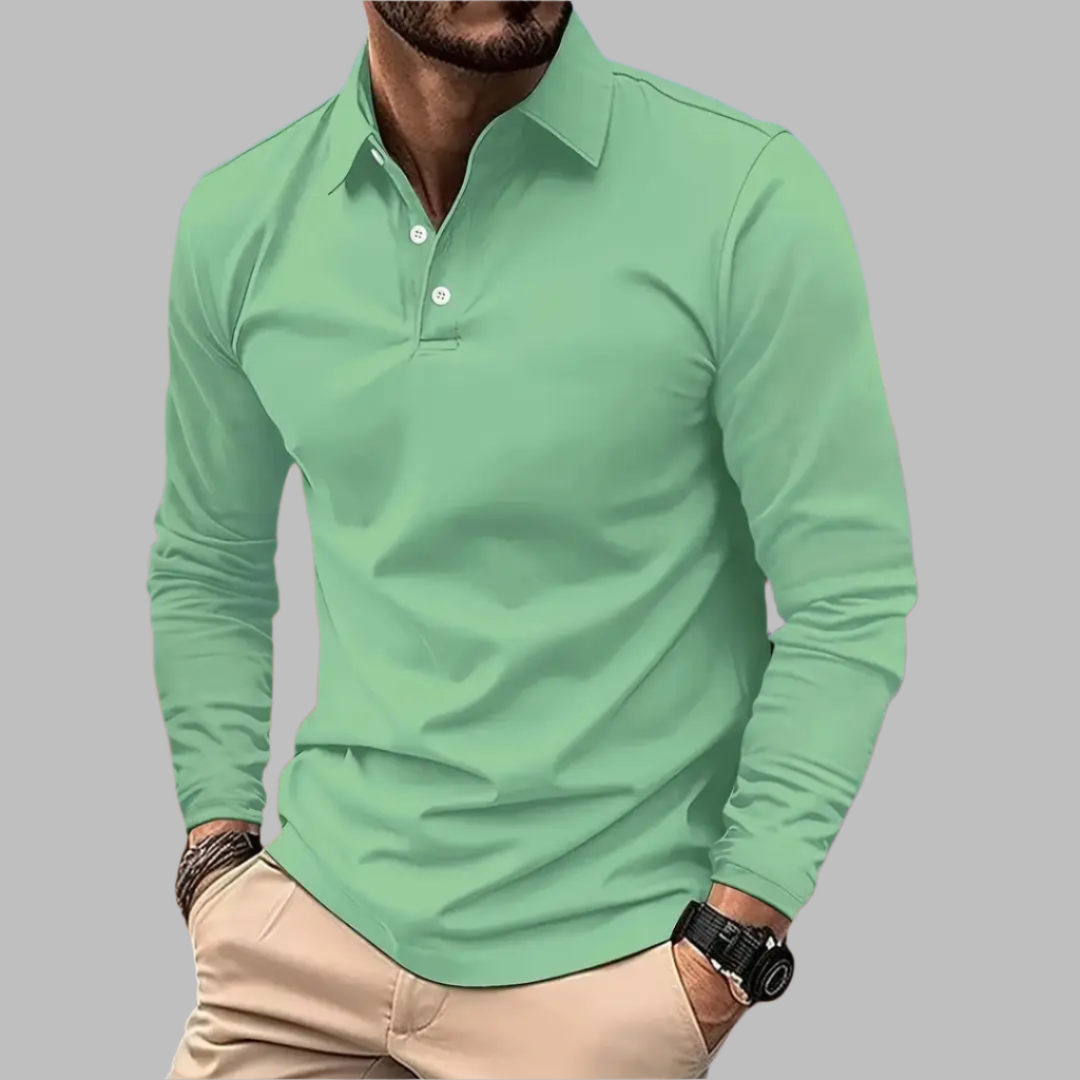 Moeiteloos Stijlvol Effen Poloshirt van Zachte Katoenmix voor Heren | Dirk