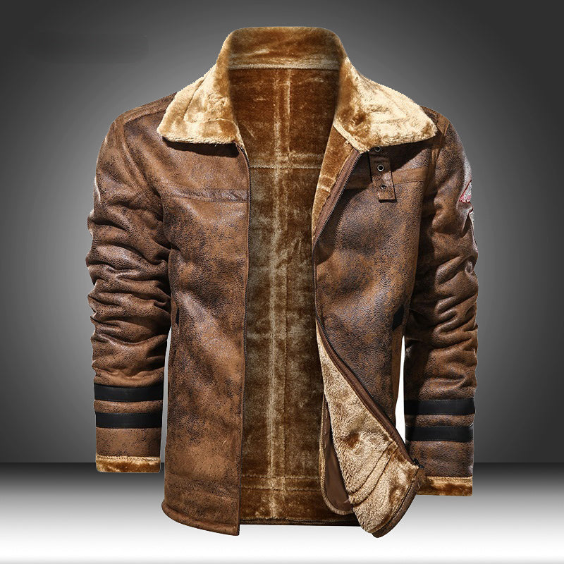 Premium leren winterjas voor heren met pure warmte en tijdloze stijl | Thomas