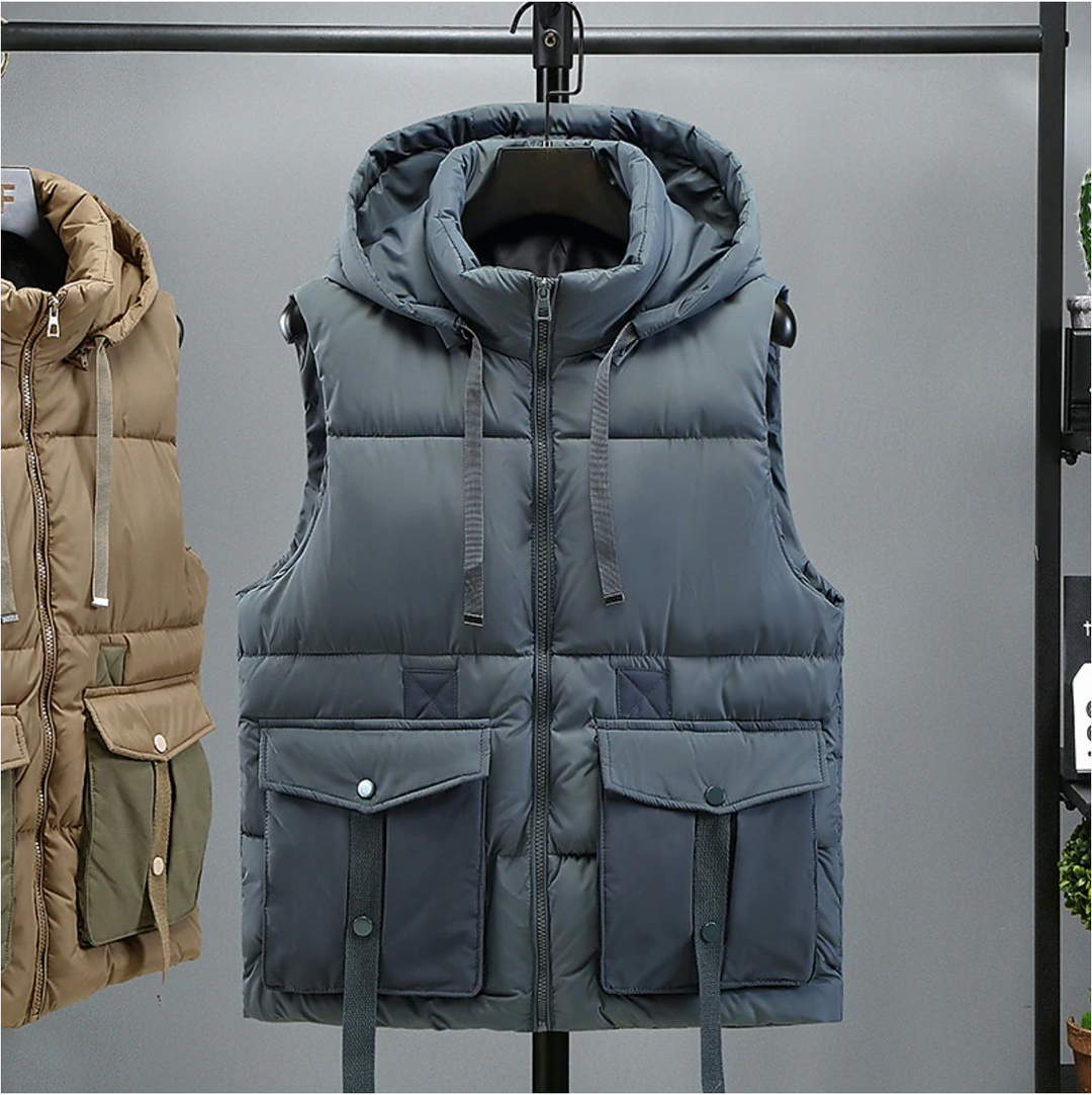 Heren Bodywarmer | Afneembare Capuchon | Warm | Herfst & Winter