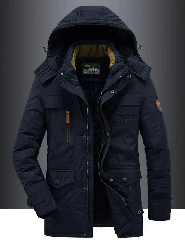 Winterjas Heren | Leger jas | Stoer & Cozy | Robuust Tussenjas Design