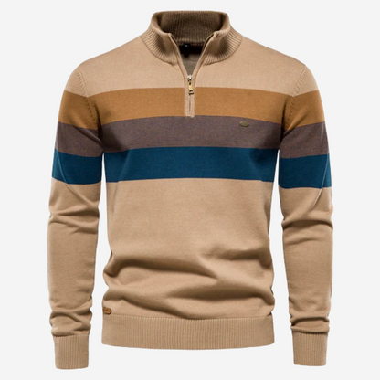 Zachte en warme Gestreepte trui voor mannen Comfortabel en casual stijl | Philip