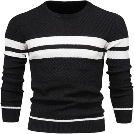 Truien Heren | Warme Gebreide Sweater | Patchwork Design